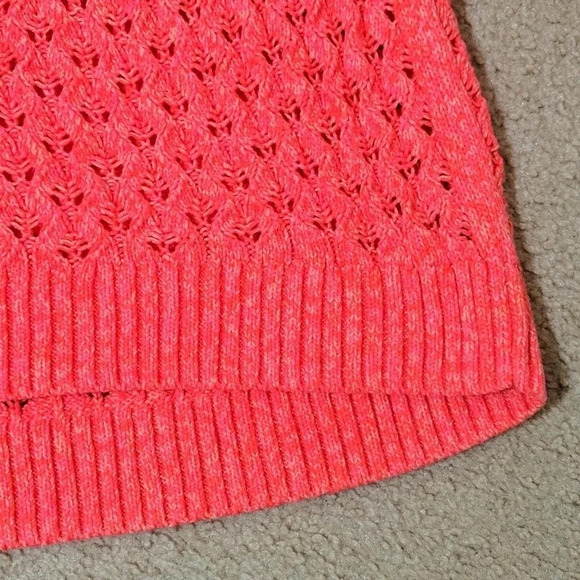 Loft Pink Long Sleeve Cable Knit Pullover Sweater, Size S - Picture 7 of 10